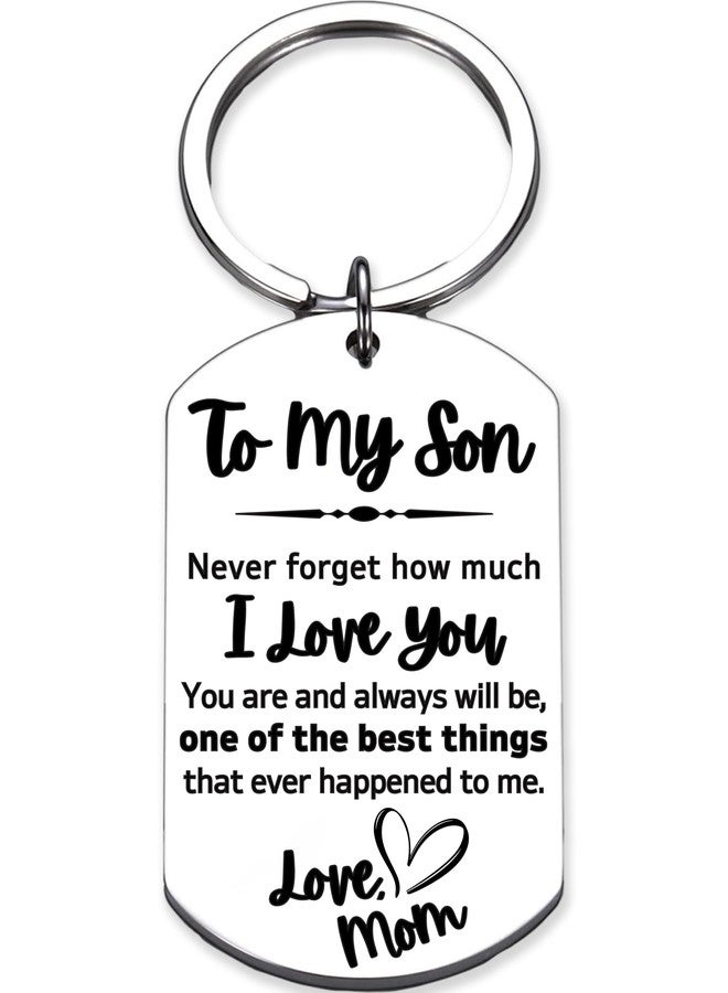 Rosa Vila To My Son Keychain, Mother to Sons Gifts from Mom, Dad to Sons Gifts, I Love You Son Gift from Mom and Dad, Present Idea for Wedding, Birthday, Graduation, Gift Ready - Image 1